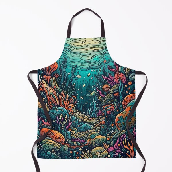 Item preview, Psychedelic Trippy Underwater Scene designed and sold by Matt's Artificial Nature.