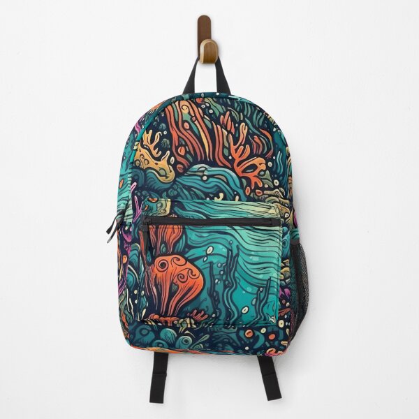 Item preview, Psychedelic Trippy Underwater Scene designed and sold by Matt's Artificial Nature.