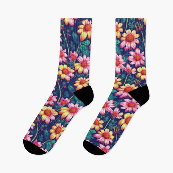 Item preview, Summer Flowers Punk Pointillism 2 designed and sold by PinetumDesigns.