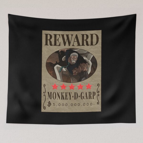 Item preview, Garp Wanted Bounty Poster One Piece Marines Reward Cross Guild designed and sold by One Piece Bounty Poster.