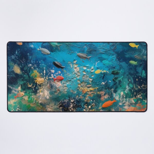 Item preview, Finger Painted Underwater Scene designed and sold by Matt's Artificial Nature.