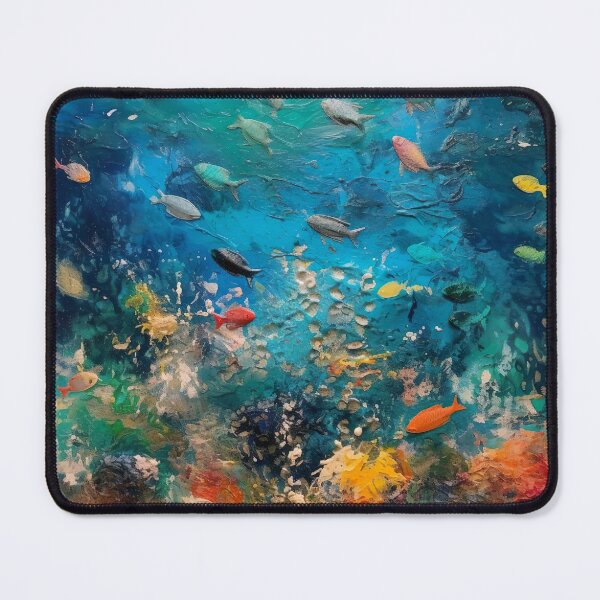 Item preview, Finger Painted Underwater Scene designed and sold by Matt's Artificial Nature.