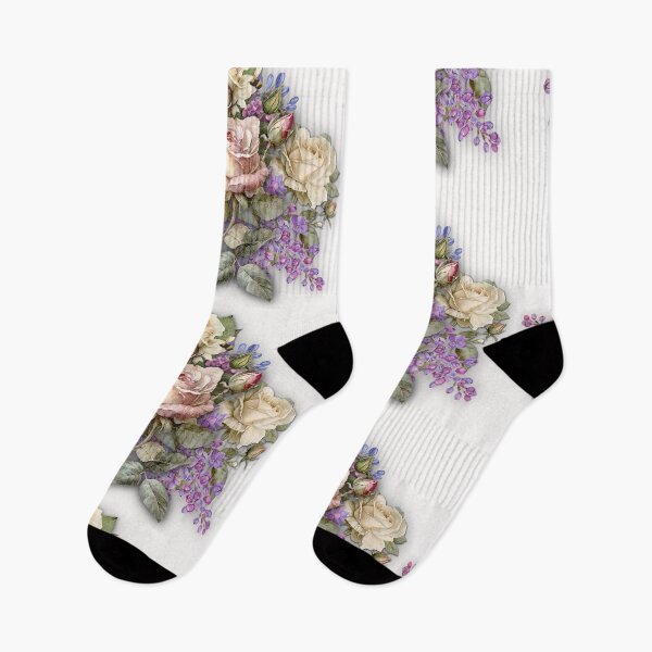 Item preview, Sabrina Farmer Art - Roses and Lilacs - Vintage Bouquet designed and sold by sabrinart42.
