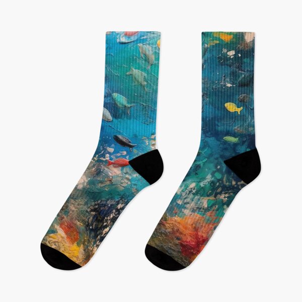 Item preview, Finger Painted Underwater Scene designed and sold by Matt's Artificial Nature.
