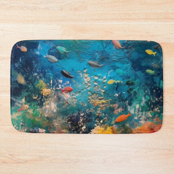 Item preview, Finger Painted Underwater Scene designed and sold by Matt's Artificial Nature.