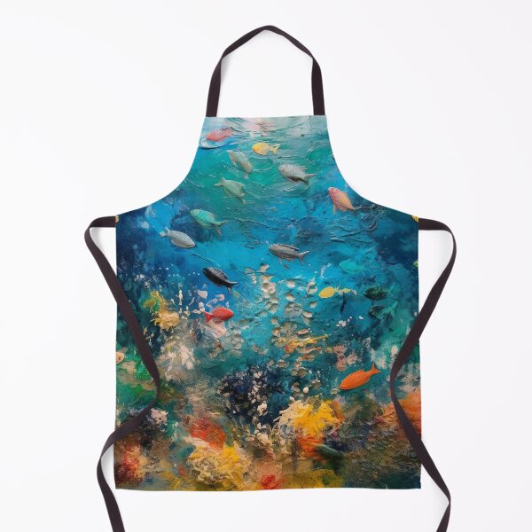 Item preview, Finger Painted Underwater Scene designed and sold by Matt's Artificial Nature.