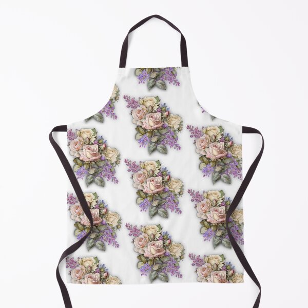 Item preview, Sabrina Farmer Art - Roses and Lilacs - Vintage Bouquet designed and sold by sabrinart42.