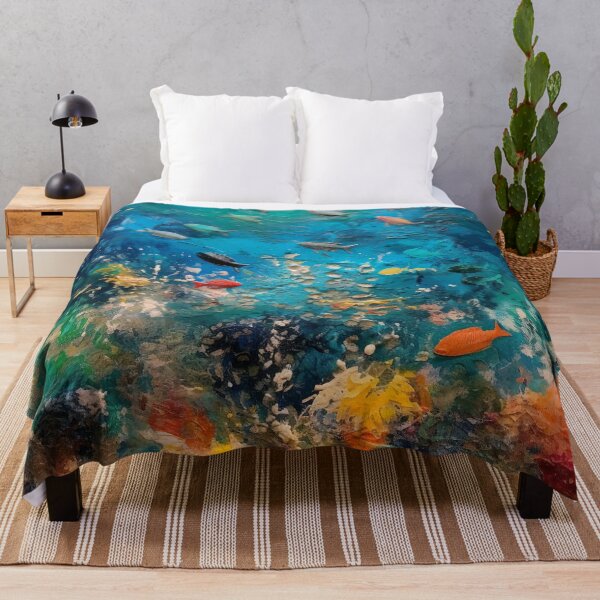 Item preview, Finger Painted Underwater Scene designed and sold by Matt's Artificial Nature.