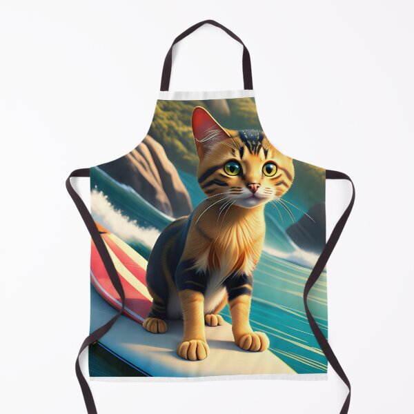 Item preview, Surfing Cute Cat designed and sold by AgataKaja.