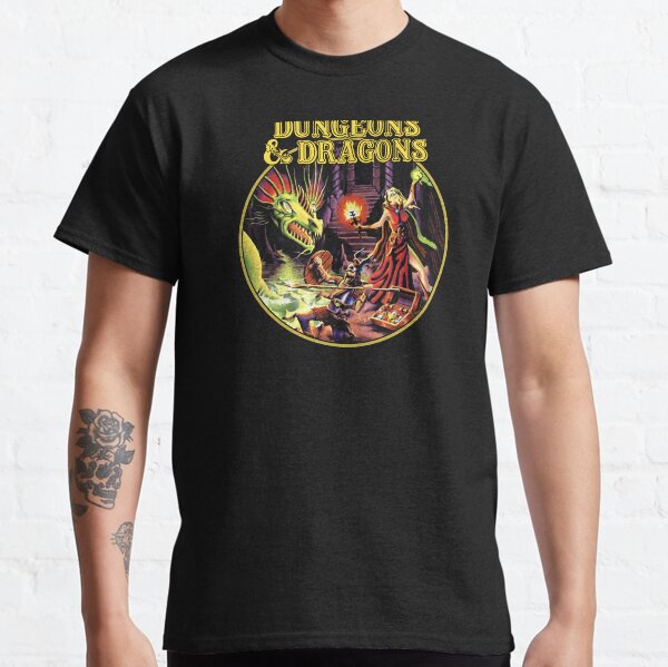 Artikel-Vorschau von D&D BX (für schwarze Hemden), designt und verkauft von Lost In Shirts.