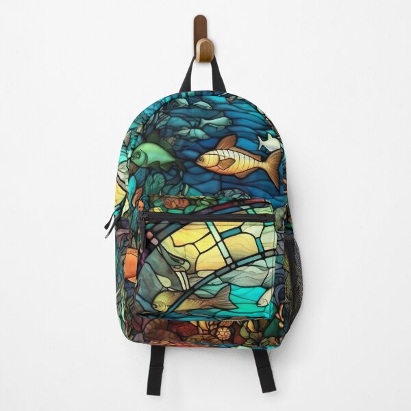 Item preview, Stained Glass Underwater Scene designed and sold by Matt's Artificial Nature.