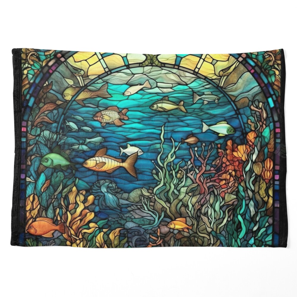 Underwater World Glass Art Window Decor -  Canada