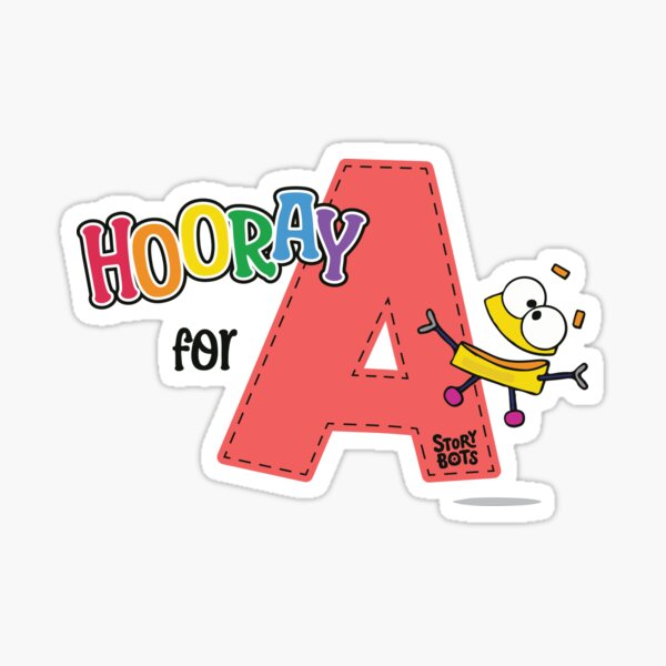 Item preview, Storybots, Hooray for A © GraphicLoveShop designed and sold by Graphic Love Shop.