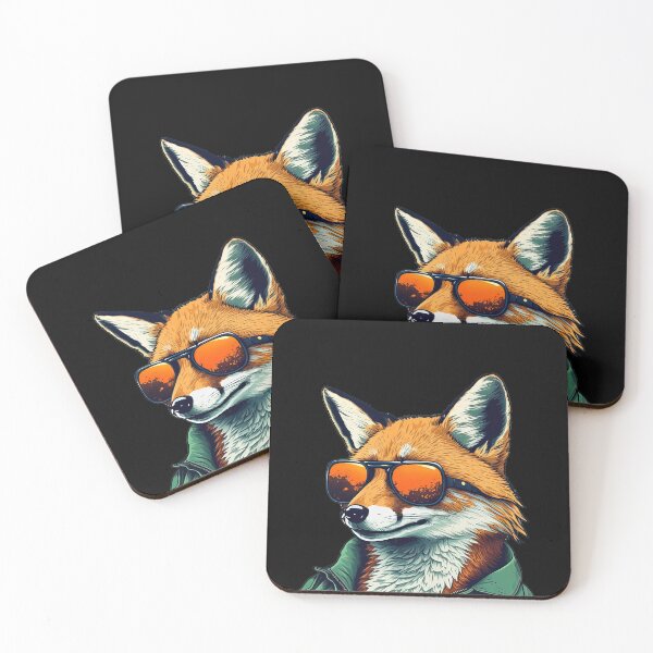 Item preview, Cool Fox with Sunglasses Art designed and sold by Digital Mindscape.