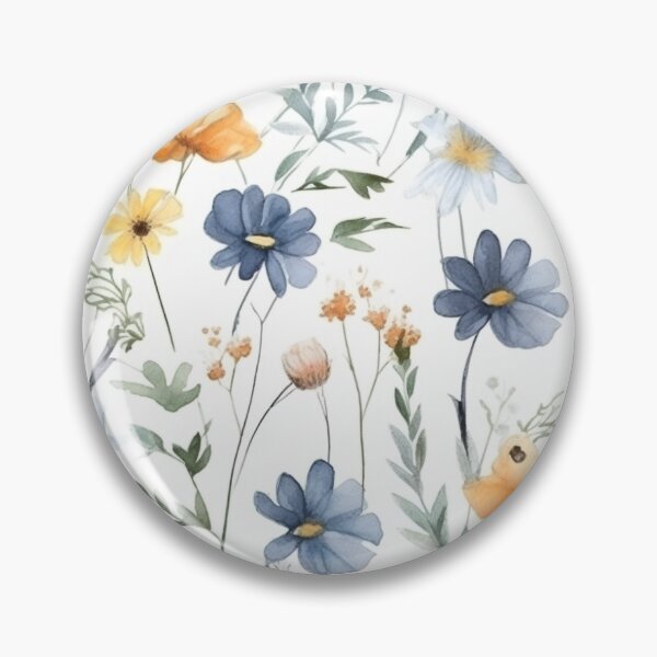 Item preview, Watercolor meadow floral pattern designed and sold by ZolwPodroznik.