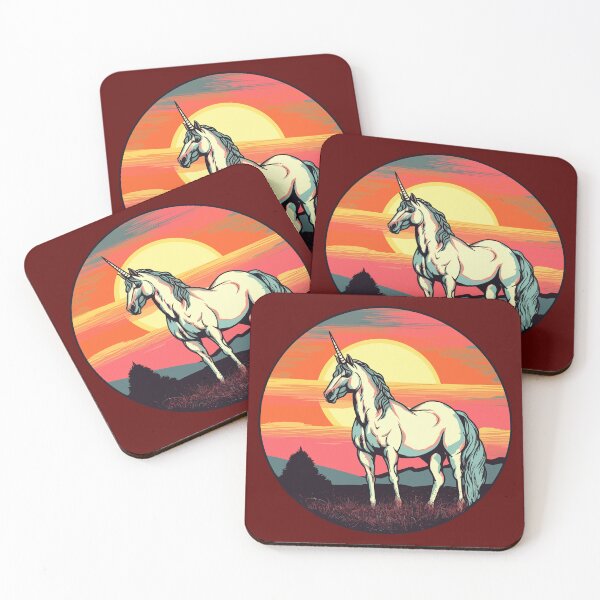Item preview, Awesome, Majestic Unicorn Sunset - Retro designed and sold by Shounenbat.