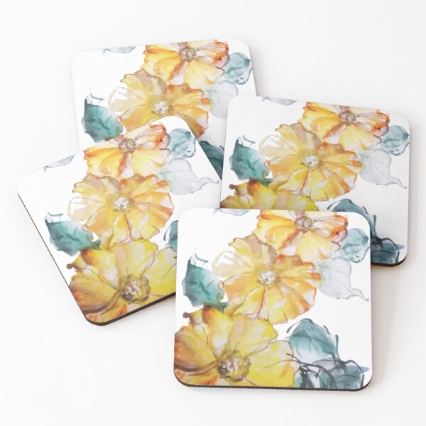 Item preview, orange color flowers paintings designed and sold by Nature  Nblossom.