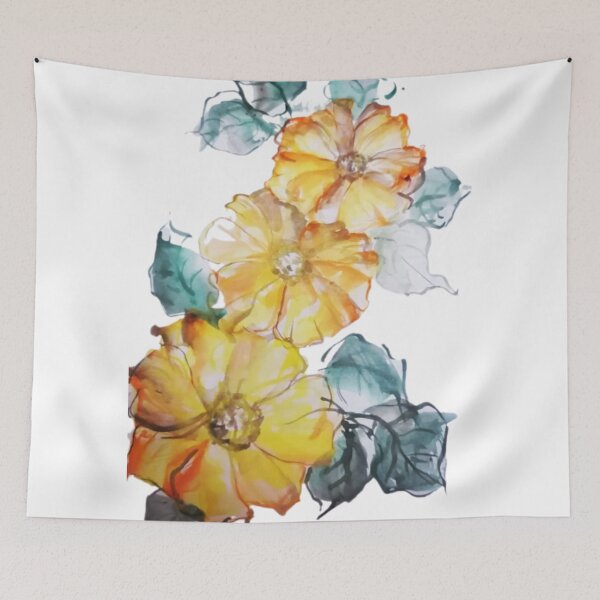 Item preview, orange color flowers paintings designed and sold by Nature  Nblossom.