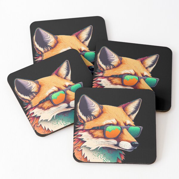 Item preview, Cool Fox with Sunglasses Art designed and sold by Digital Mindscape.