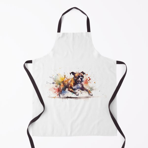 Item preview, Boxer: Watercolor Painting designed and sold by MochiWags.