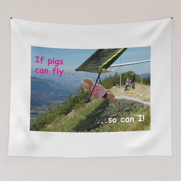 Item preview, If pigs can fly... designed and sold by Bluebadger54.