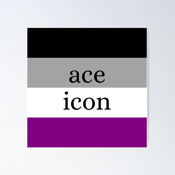 Item preview, Ace Icon / Asexual Pride Flag designed and sold by MaddieMade.