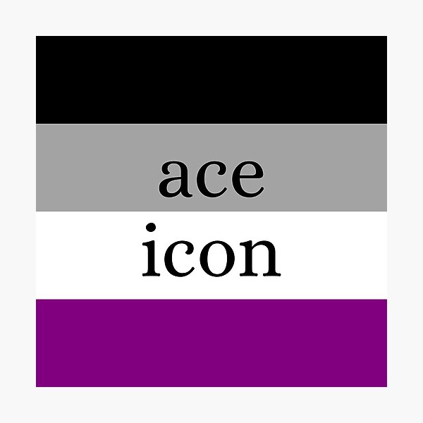 Item preview, Ace Icon / Asexual Pride Flag designed and sold by MaddieMade.
