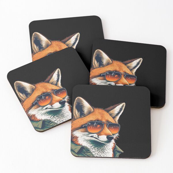 Item preview, Cool Fox with Sunglasses Art designed and sold by Digital Mindscape.
