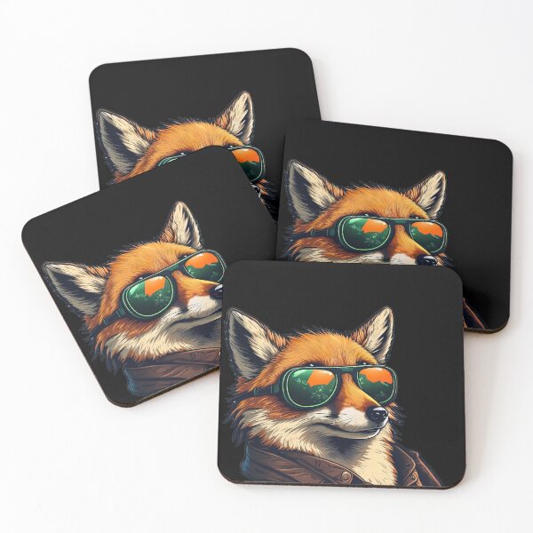 Item preview, Cool Fox with Sunglasses Art designed and sold by Digital Mindscape.