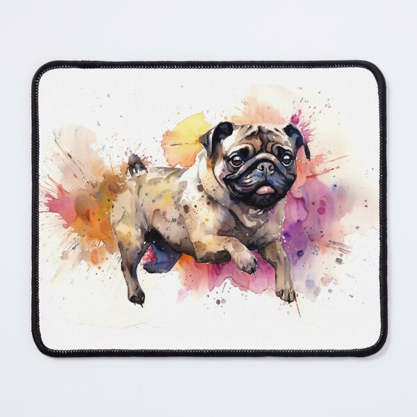 Item preview, Pug: Watercolor Painting designed and sold by MochiWags.