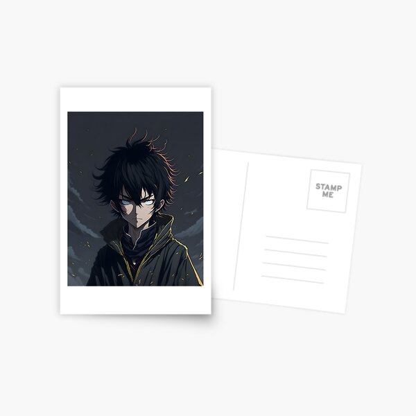 Dark Anime Boy Postcard for Sale by UraniusMaximus