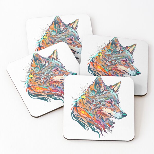 Item preview, Leafy Abstract Wolf Art designed and sold by PeteRascal.