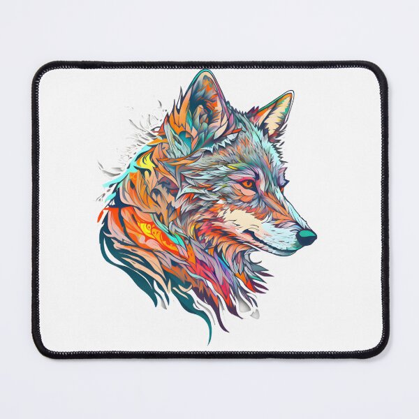 Item preview, Leafy Abstract Wolf Art designed and sold by PeteRascal.