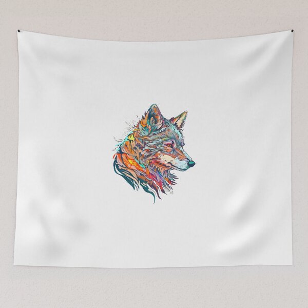 Item preview, Leafy Abstract Wolf Art designed and sold by PeteRascal.