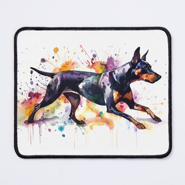 Item preview, Doberman: Watercolor Painting designed and sold by MochiWags.