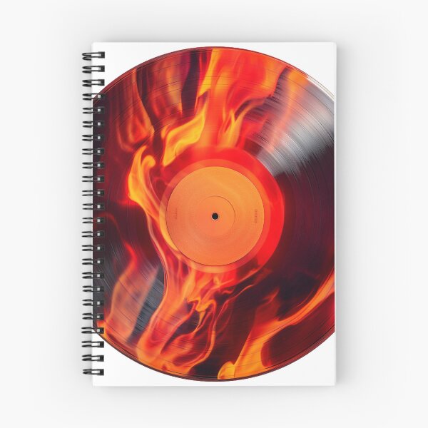 Item preview, Vinyl Record engulfed in flames designed and sold by Elias Kamstra.