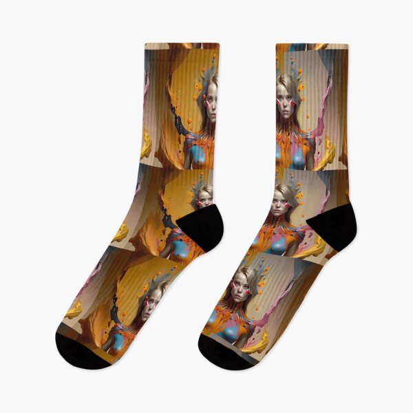 Item preview, Mysterious Woman Colorfull Expression Portrait  designed and sold by artmanikin.