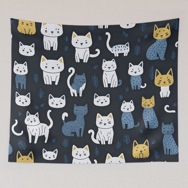 Item preview, Cat Miaw pattern 2 designed and sold by AeonGraphic.