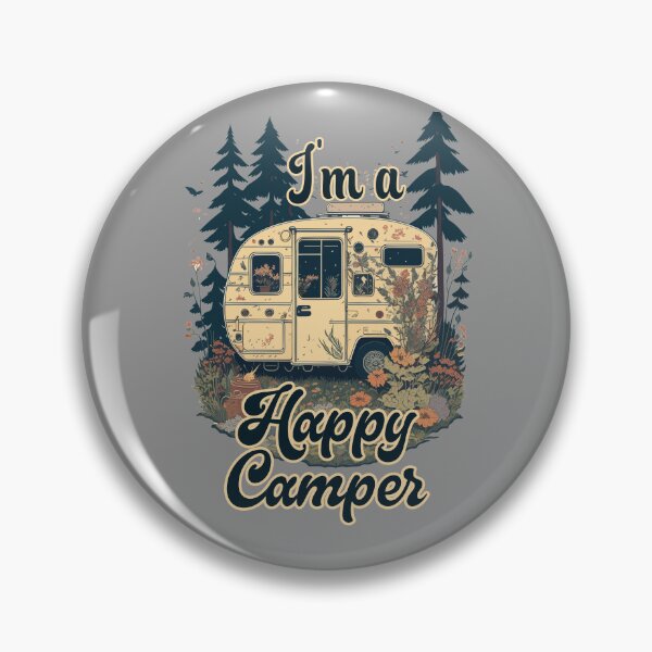 Item preview, Retro Vintage Camping Trailer, I'm a Happy Camper designed and sold by Itaya Art.