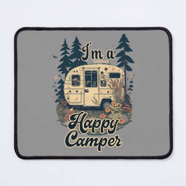 Item preview, Retro Vintage Camping Trailer, I'm a Happy Camper designed and sold by Itaya Art.