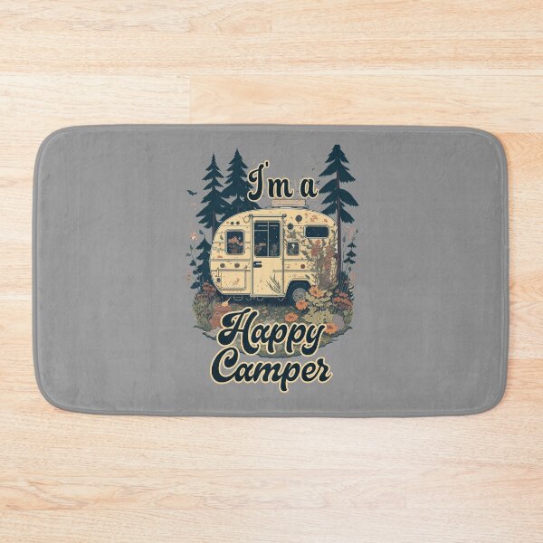 Item preview, Retro Vintage Camping Trailer, I'm a Happy Camper designed and sold by Itaya Art.