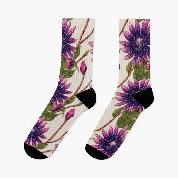 Item preview, Winter Flowers Punk Pointillism 1 designed and sold by PinetumDesigns.