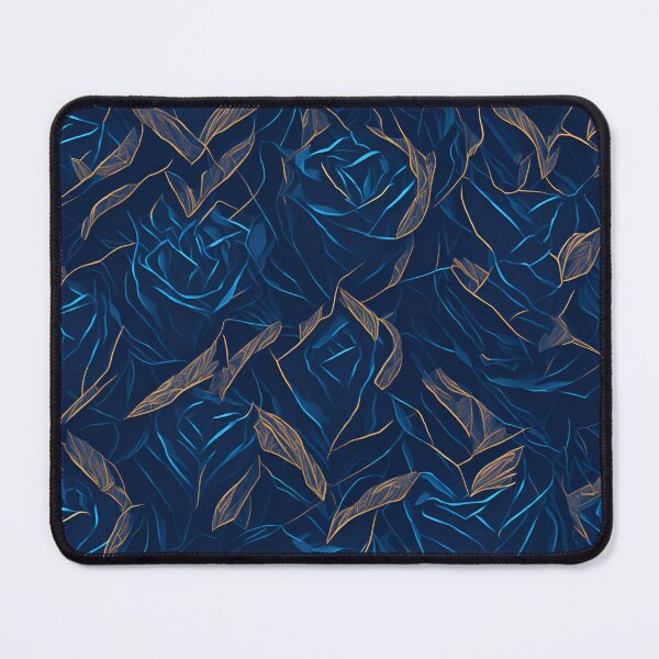Item preview, Gold Blue Rose pattern designed and sold by VintageVib.