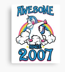 Awesome since 2007 Canvas Print