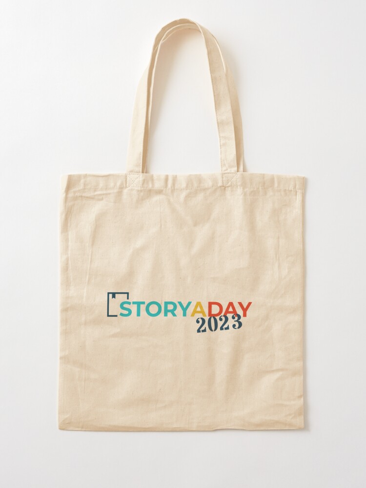 Thumbnail 2 of 5, Tote Bag, StoryADay 2023 Participant Swag designed and sold by storyaday.