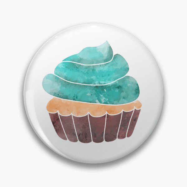 Artikelvorschau, Blauer Aquarell-Geburtstags-Cupcake! entworfen und verkauft von Candi Oldfield.