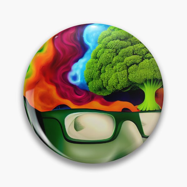 Item preview, Dr.•Brócoli Cosmic Space DJ - Psychedelic Funk Colourful Broccoli Music Brain designed and sold by ga-arts.