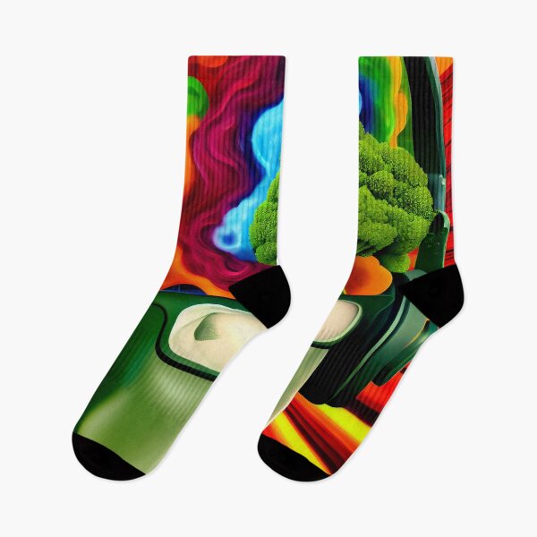Item preview, Dr.•Brócoli Cosmic Space DJ - Psychedelic Funk Colourful Broccoli Music Brain designed and sold by ga-arts.