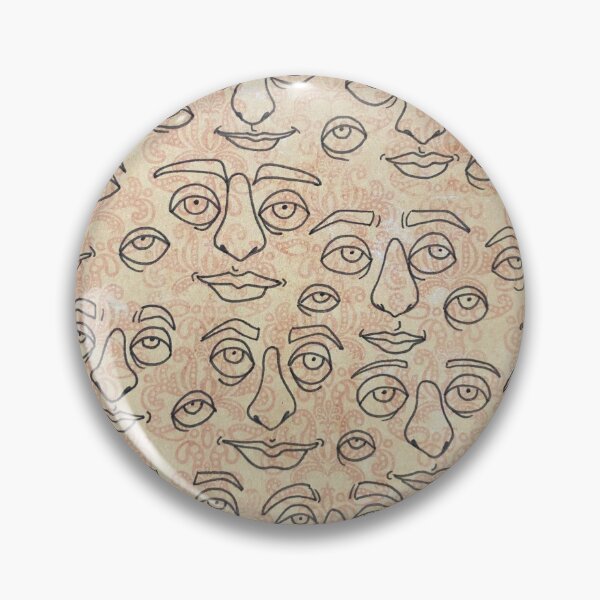 Artikelvorschau, Unendliche Gesichter psychedelischen Print entworfen und verkauft von emshayne.
