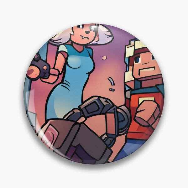 Item preview, Vector illustration of a girl with a gun and a robot in a spaceship designed and sold by LooperSDart.